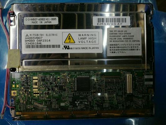 AA065VB08 Mitsubishi 6,5 cala 640 (RGB) × 480 600 cd / m² Temp. Przechowywania: -20 ~ 80 ° C PRZEMYSŁOWY WYŚWIETLACZ LCD