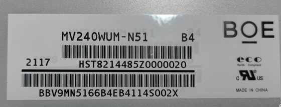 MV240WUM-N51 BOE 24.0&quot; 1920 ((RGB) ×1200, 250 cd/m2