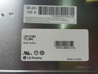 RGB Vertical Strip LB121S03-TL04 30 pinów LG TFT Display 70/70/55/65 (typ.)