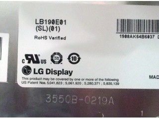 LB190E01-SL01 Grayscale 8 Bit 19 Inch LG TFT Display 85/85/85/85 (Min.)