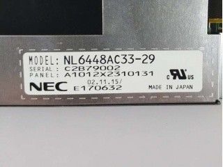 NL6448AC33-29 10.4 INCH 640×480 31 Pinów NEC TFT LCD 215.4 ((H) × 161.8 ((V) mm