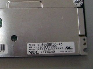 NL6448BC33-46 10,4 INCH 640 RGB×480 VGA 76PPI NEC TFT LCD 530/550g (typ./maks.)