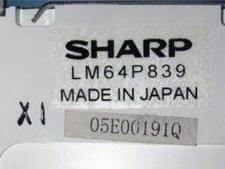 LM64P839 84PPI 640×480 VGA 9,4 INCH Sharp TFT LCD Display 25/25/20/10 (Typu.)