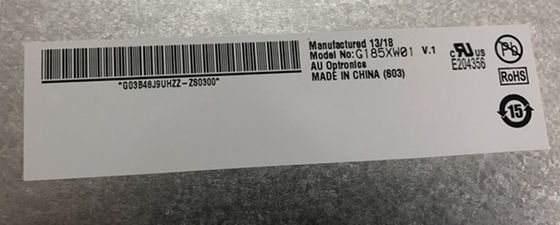 18.5 cali 84PPI 300cd/m2 AUO TFT LCD G185XW01 V0 85/85/80/80 (typu)