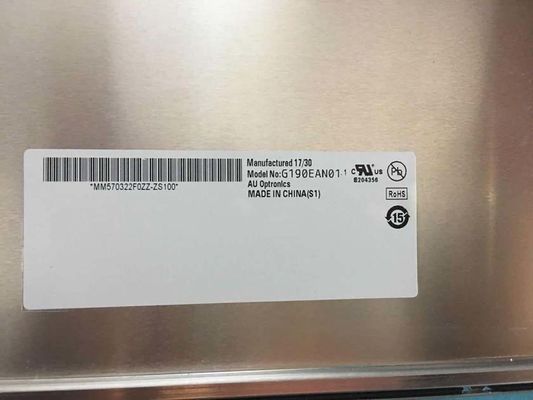 G190EAN01.2 19" 1300cd/m2 1280×1024 LVDS Przemysłowy Monitor LCD
