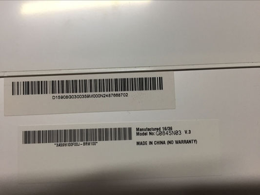 G084SN03 V3 8,4 INCH 250 cd/m2 800×600 Kąt widzenia 80/80/80/60 TFT-LCD, LCM