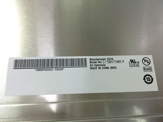 G150XTN06.0 1024×768 XGA 85PPI 450cd/m2 Panel LCD