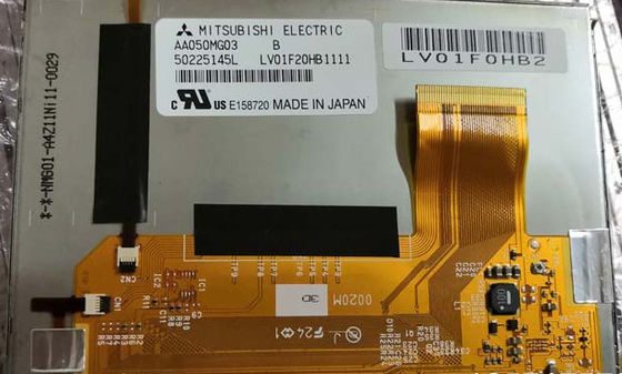 AA050MG03 Mitsubish 5.0 inc 800 (RGB) × 480 Temperatura pracy: -30 ~ 80 ° 900cd / m2 PRZEMYSŁOWY WYŚWIETLACZ LCD