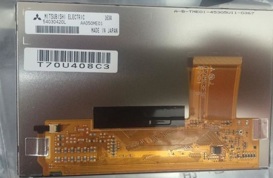 AA050ME01 - T1 Mitsubishi 5 CALI 800 × 480 RGB 350CD / M2 WLED TTL Temp. Przechowywania: -30 ~ 80 ° C PRZEMYSŁOWY WYŚWIETLACZ LCD