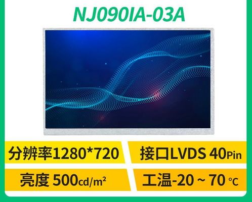 NJ090IA-03A Innolux 9,0&quot; 1280(RGB)×720 500 cd/m² PRZEMYSŁOWY WYŚWIETLACZ LCD