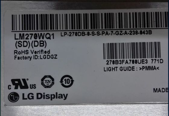 LM270WQ1-SDE3 Wyświetlacz LG 27&quot; 2560(RGB)×1440 PRZEMYSŁOWY WYŚWIETLACZ LCD 420 cd/m²