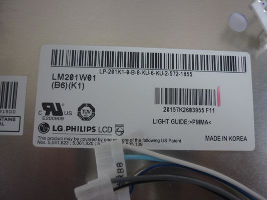 LM201W01-SLA3 LG. LCD 20,1" 1680 ((RGB) ×1050 Temperatura przechowywania: -20 ~ 60 °C