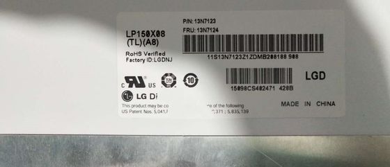 15.0" 1024x768 150cd/m2 Tft Lcd Screen 85PPI LP150X08-TLA8 45/45/15/35 (typ.)