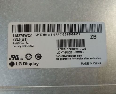 LM270WQ3-SLC1 Wyświetlacz LG 27,0&quot; 2560×1440 WYŚWIETLACZ PRZEMYSŁOWY LCD 300cd/m2