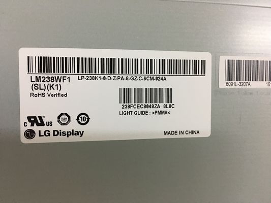 Przemysłowy panel LCD 23,8 cala 250cd / M2 FHD 92PPI LM238WF1-SLA1