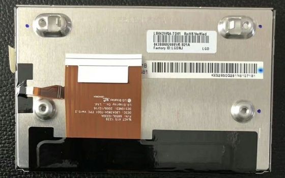43" 480x1080 400cd/M2 Tft Lcd Display 128PPI LB043WQ4-TD01 70/70/60/50 (typ.)