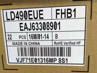 LG Display 49&quot; 450cd/m2 45PPI WLED LCD Display LD490EUE-FHB1 89/89/89/89 (typ.)
