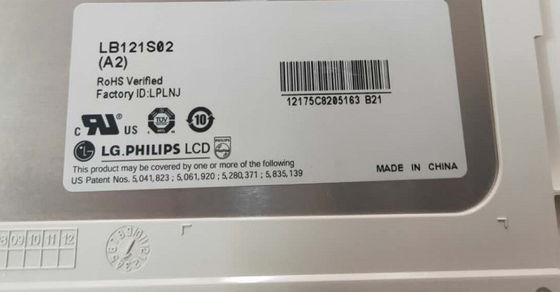 12.1" 800×600 400cd/m2 82PPI WLED TFT Panel LB121S03-TL01 65/65/50/60 (typ.)