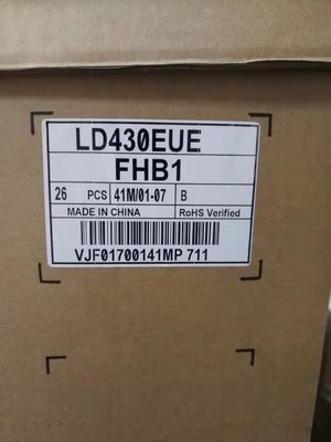 450cd/M2 RGB FHD 51PPI Kwadratowy panel LCD 43&quot; 1920×1080 LD430EUE-FHB1